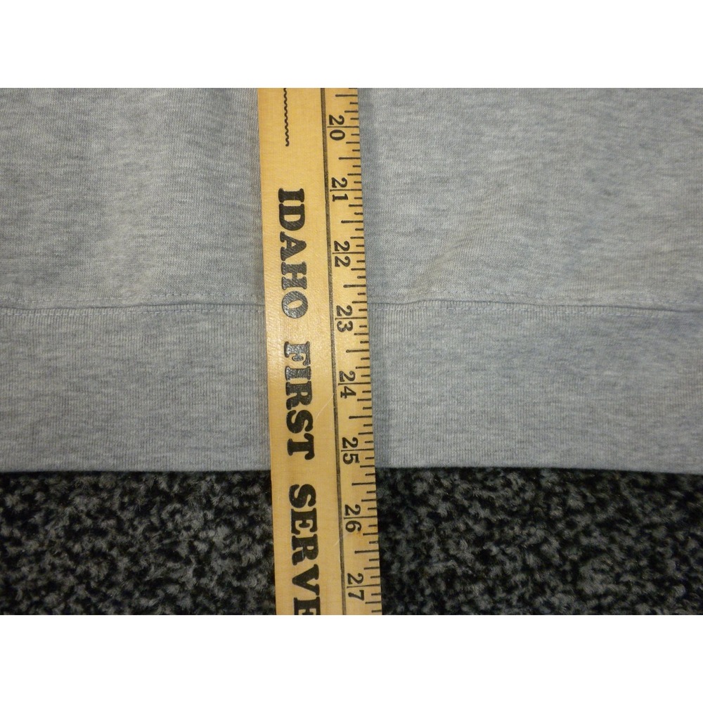 Kansas Jayhawks Hoodie Sweatshirt Mens S Gray Full Zip J America Rock Chalk - Picture 8 of 9